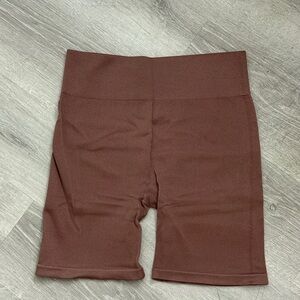 Gilly Hicks (Hollister) Women's Ribbed Brown Biker Shorts